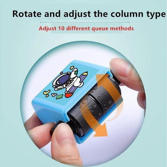 Birud Addition Roller Math Stamps for Kids