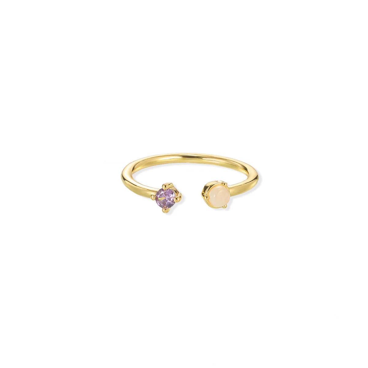 Gold Color Fruit Zirconia Adjustable Ring