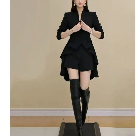 👗 Elegant V-Neck Dress Set