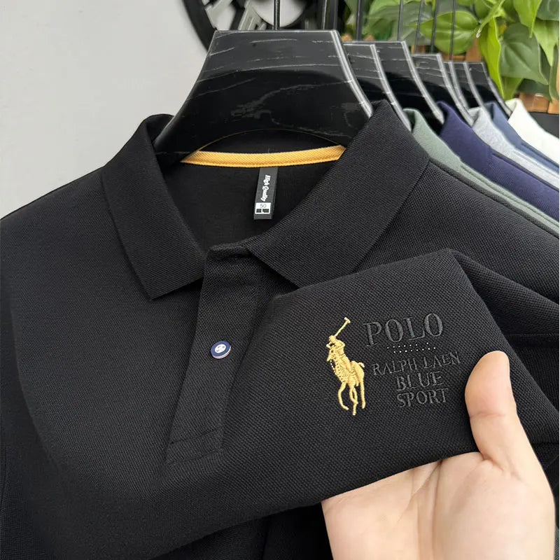 Men’s Formal Cotton Polo | Winter Business Style