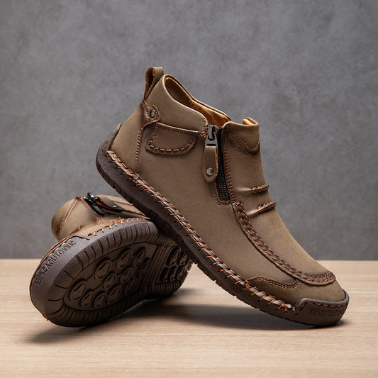 Handmade Leather Ankle Boots for Men
