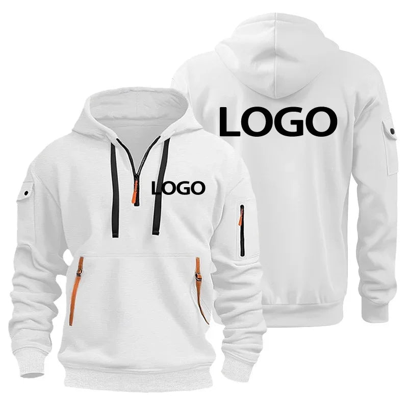 Glomexia Men’s Sports Hoodie – Zipper Sweatshirt with Arm Pocket