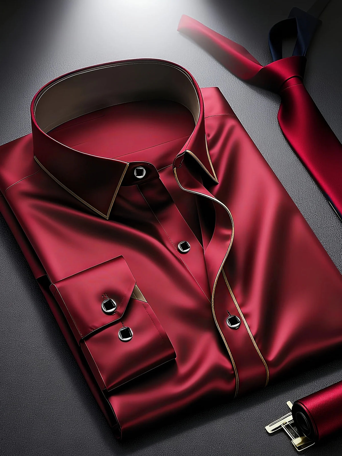 Men’s Premium Patchwork Tuxedo Shirt – Full Sleeve Stylish Party & Casual Wear