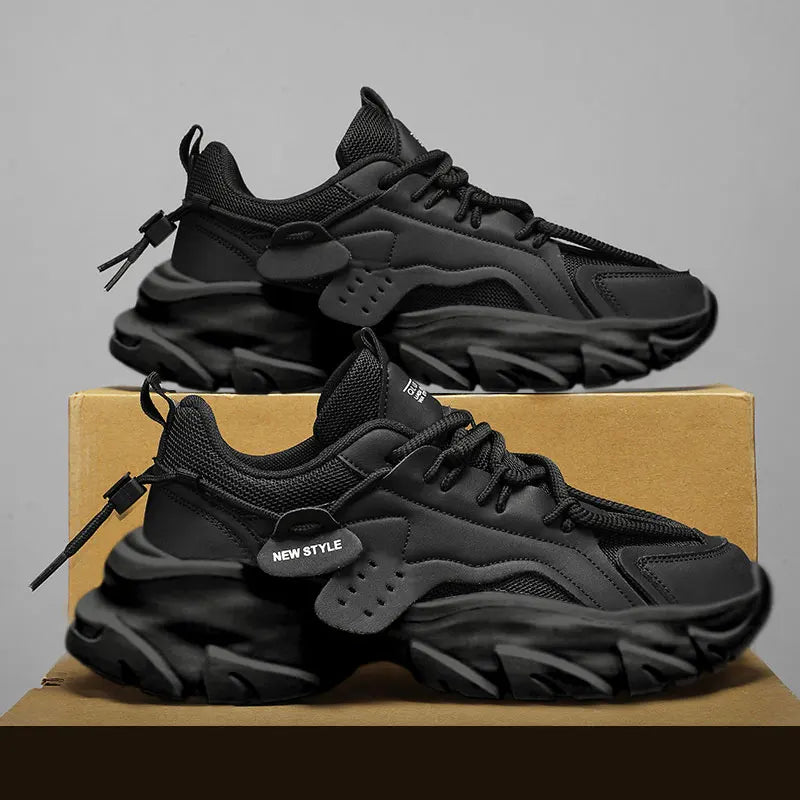 Breathable Thick-Sole Men’s Sneakers