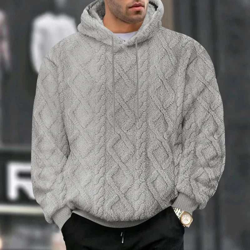 Jacquard Pullover Hoodie