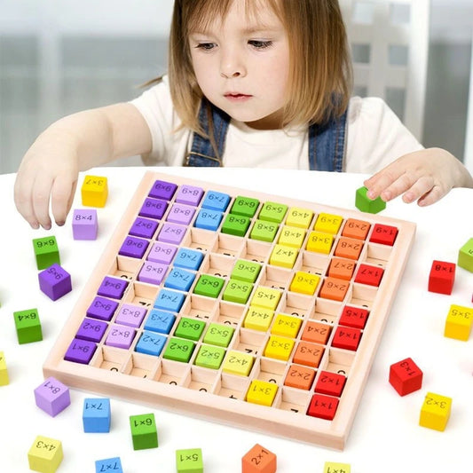 Wooden 9x9 Multiplication Board Montessori Toy