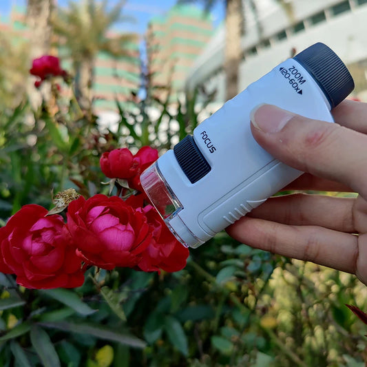 Glomexia Pocket Microscope for Kids (60–120X) 🔬