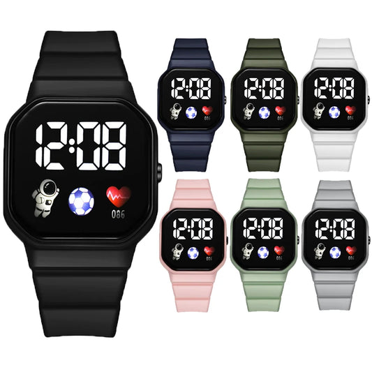⌚ Kids LED Sports Digital Watch | Waterproof Square Dial Watch for Boys & Girls 🚀