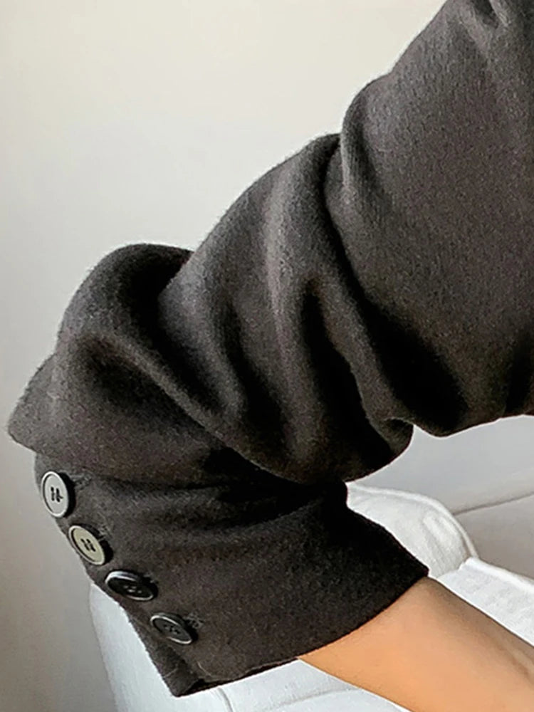 Women Long Faux Leather Coat 🖤 | Casual Belted Jacket