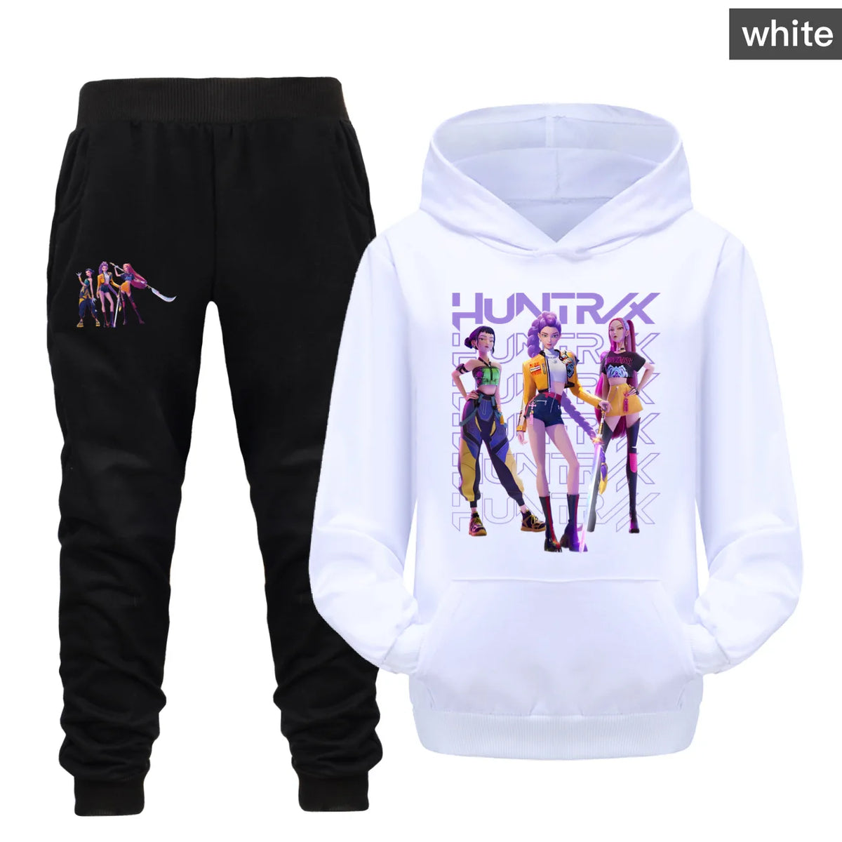 Glomexia Cartoon Hoodie Set – Teen Autumn Streetwear