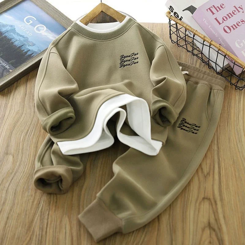 Premium Boys Cotton Sweatshirt & Pants Set