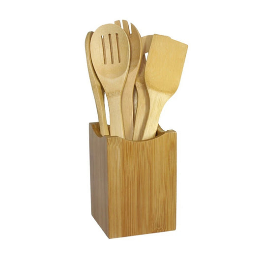 π₯ β¨ Glomexia Bamboo Kitchen Utensil Set
