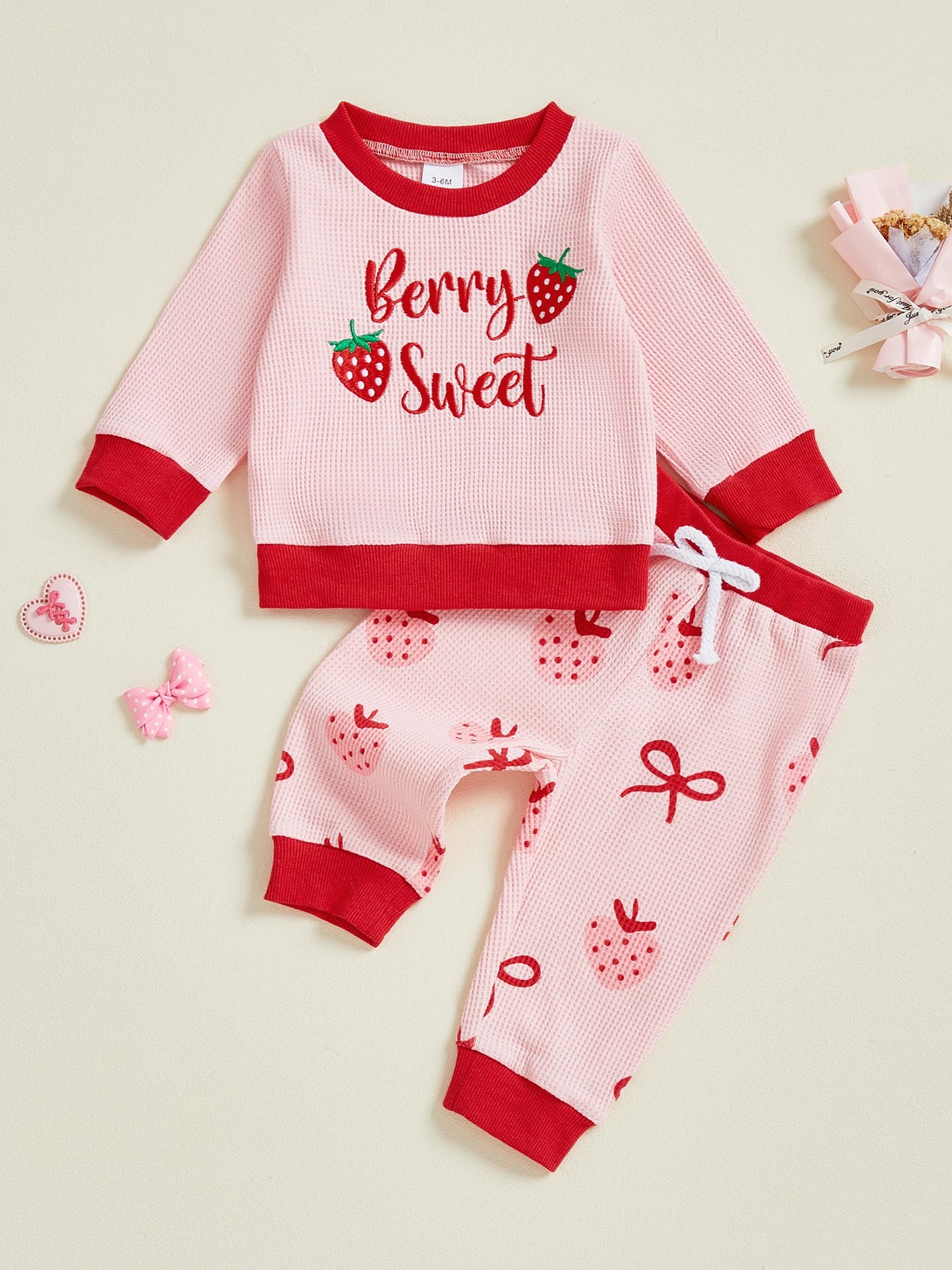 Premium Toddler Girl Strawberry Autumn Set