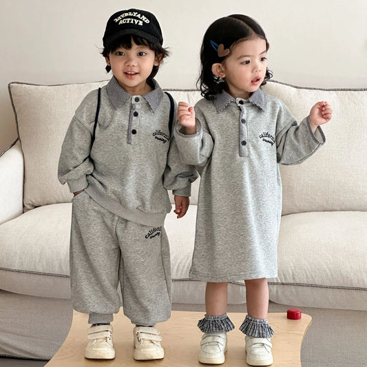 π§π§ Kids Letter Print Clothing Set β Korean Style Unisex Outfit