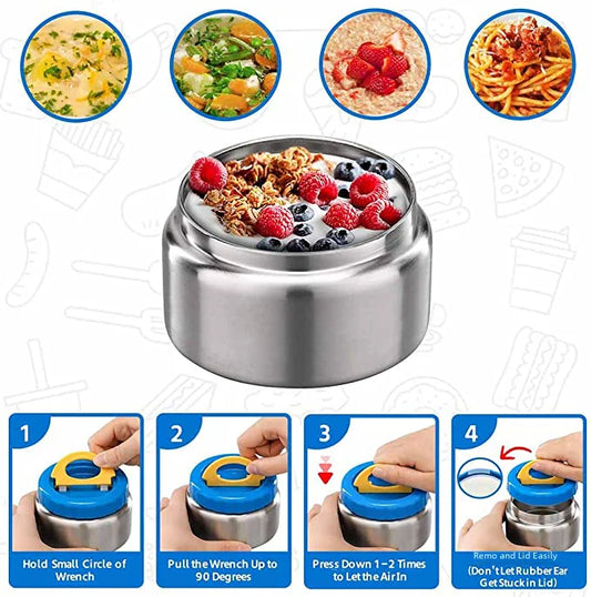 Insulated Food Jar π₯£ | Leakproof Stainless Steel Lunch Cup