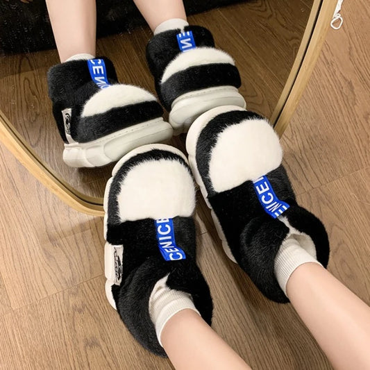 π§Έ Winter Plush Home Slippers β Platform Warm Indoor Snow Shoes