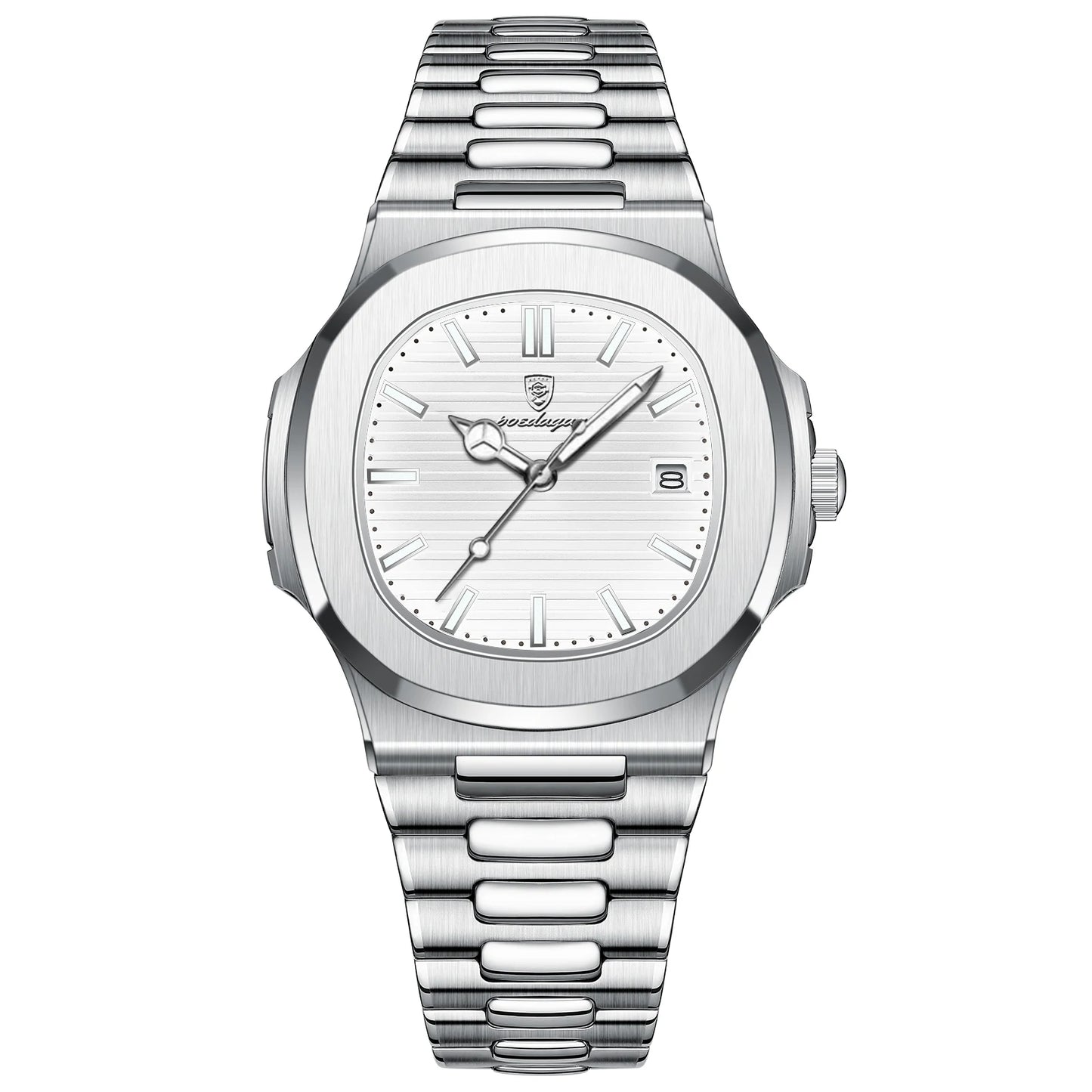 ⌚ POEDAGAR Square Quartz Watch for Men