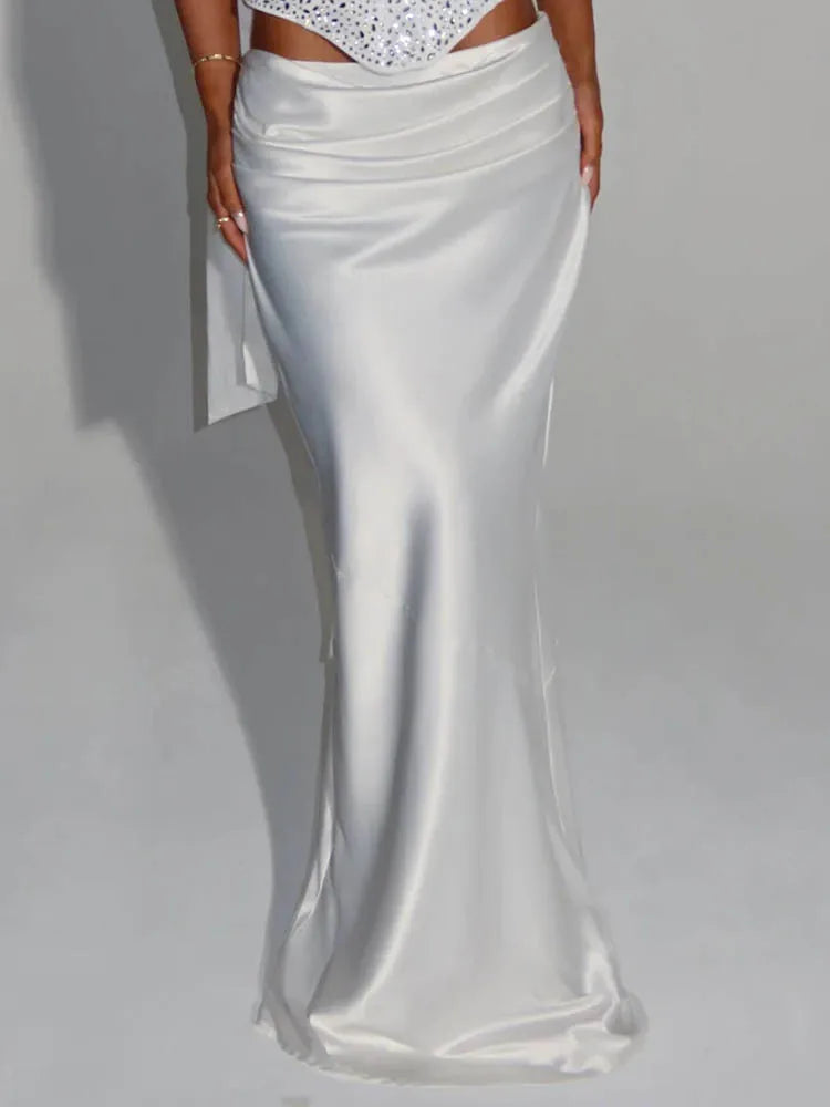 Sequin Crop Top & Maxi Skirt Set
