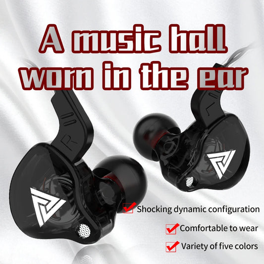 🎧 QKZ Wired In-Ear Earphones with Mic ✨