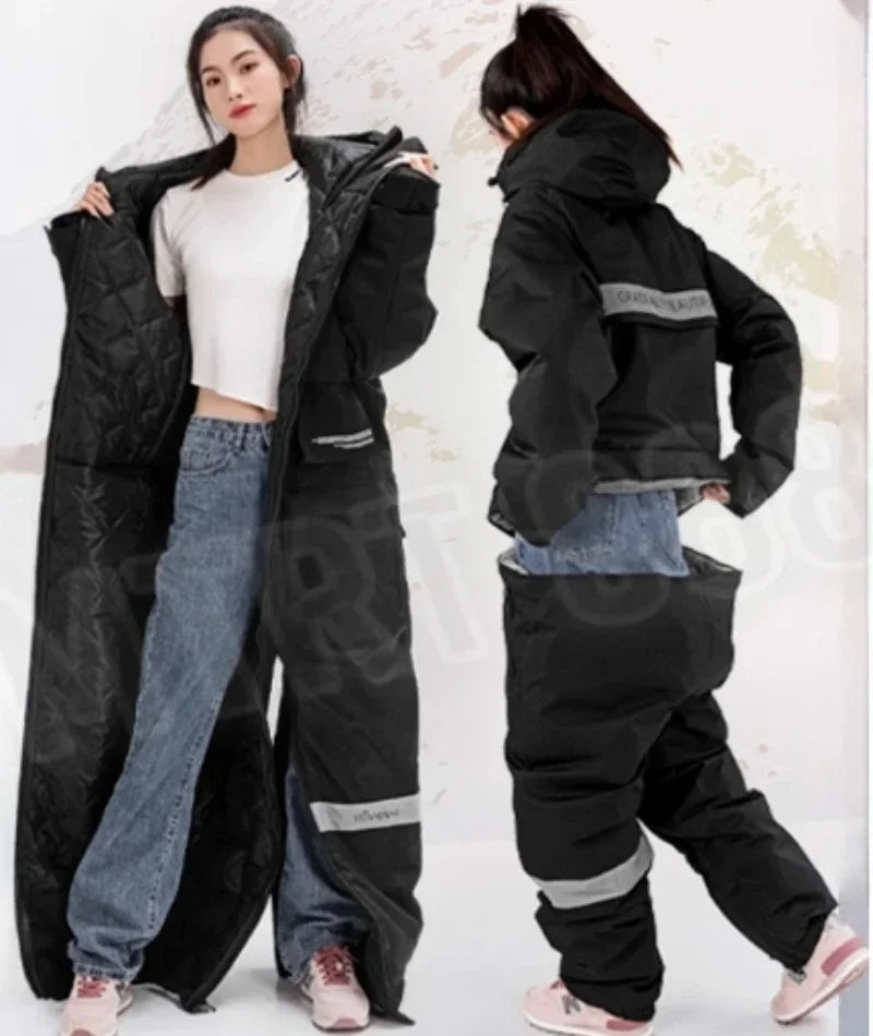 Winter Waterproof One-Piece Ski Suit Windproof Warm Gear