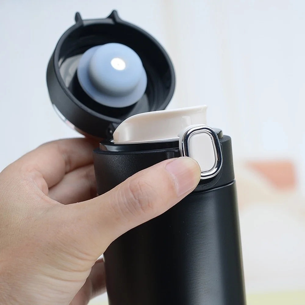 ☕ Smart Temperature Display Vacuum Flask (400–420ml)