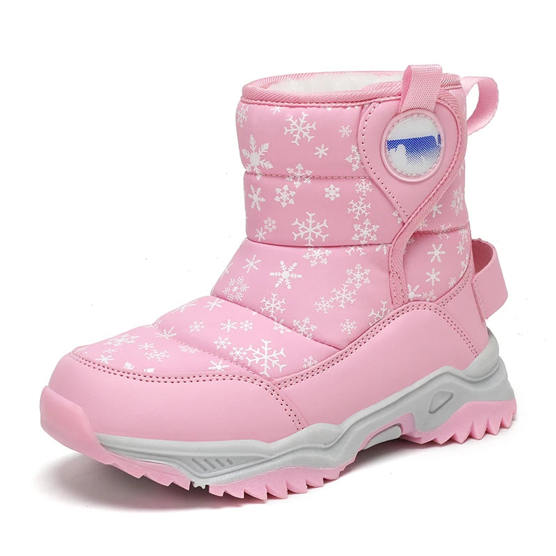 Girls Knee-High Winter Snow Boots