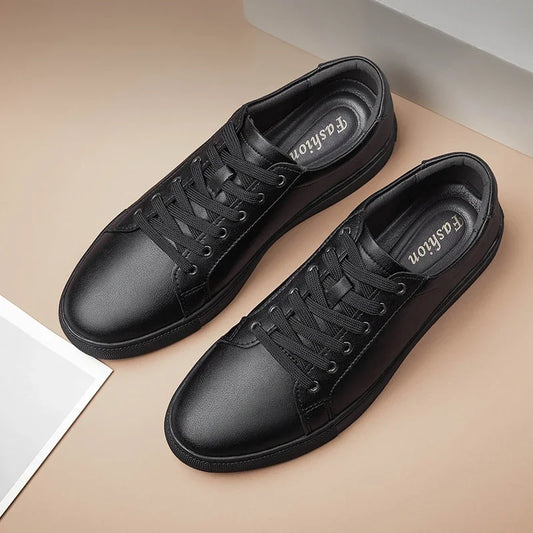 Glomexia Men Genuine Leather Shoes 👞 | Breathable Lace-Up