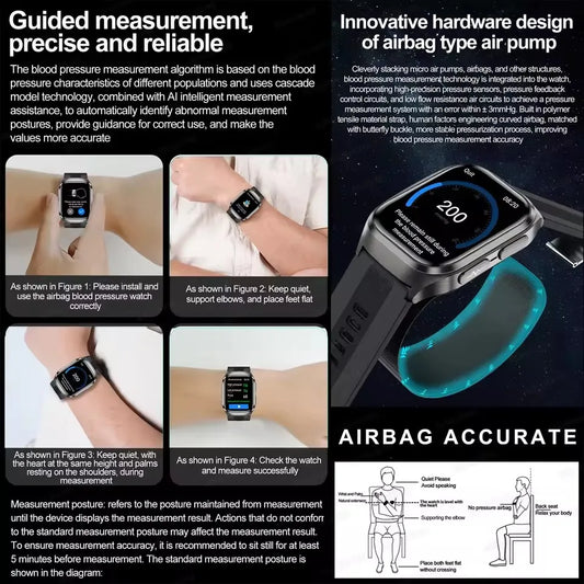 ⌚ Premium Health Smart Watch 2025 🩺