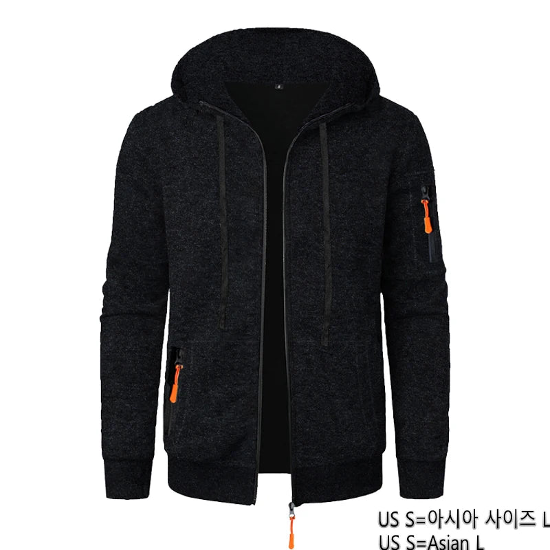 Zip-Up Casual Hoodie