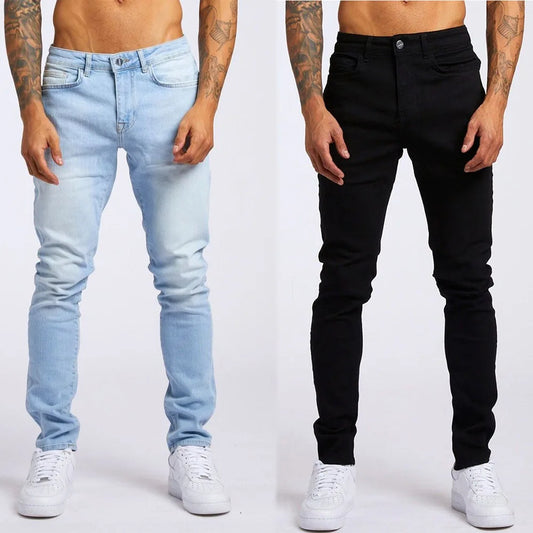 🌍 Glomexia– Men’s Casual Slim Fit Denim Jeans 👖🔥