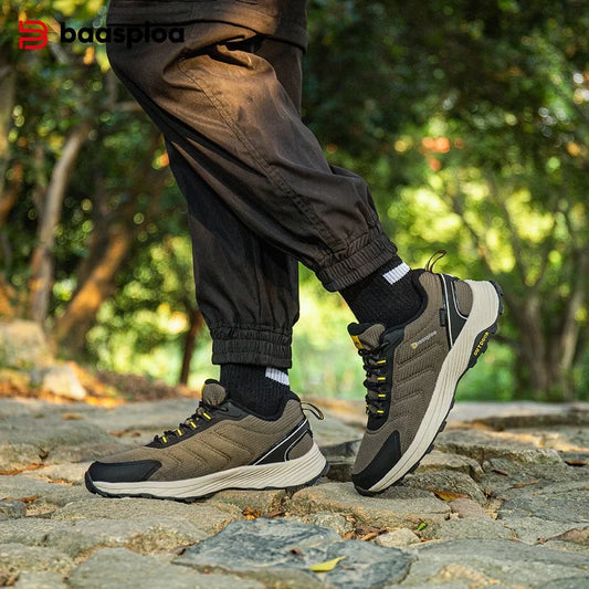 Men Waterproof Hiking Shoes – Outdoor Ankle Boots