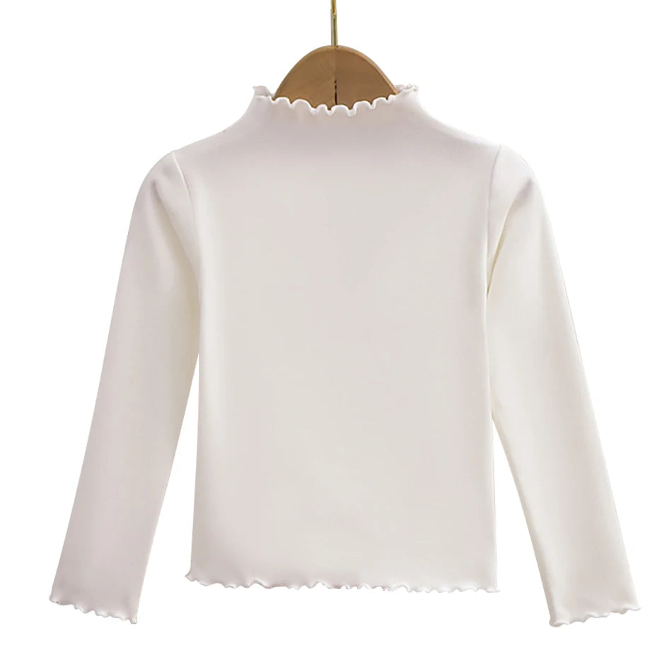 Premium Girls Black Fungus Edge Long Sleeve T-Shirt