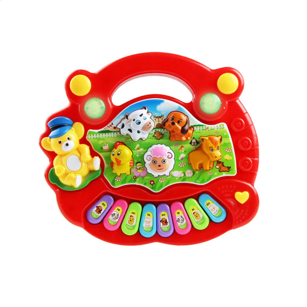 Baby Musical Animal Sound Piano – Flashing Learning Toy