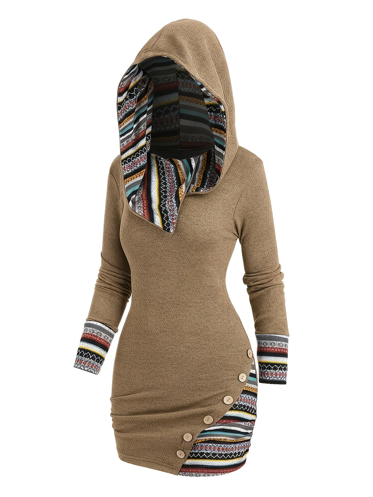 Hooded Bodycon Mini Dress