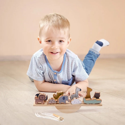 Wooden Montessori Threading Board Toy for Kids