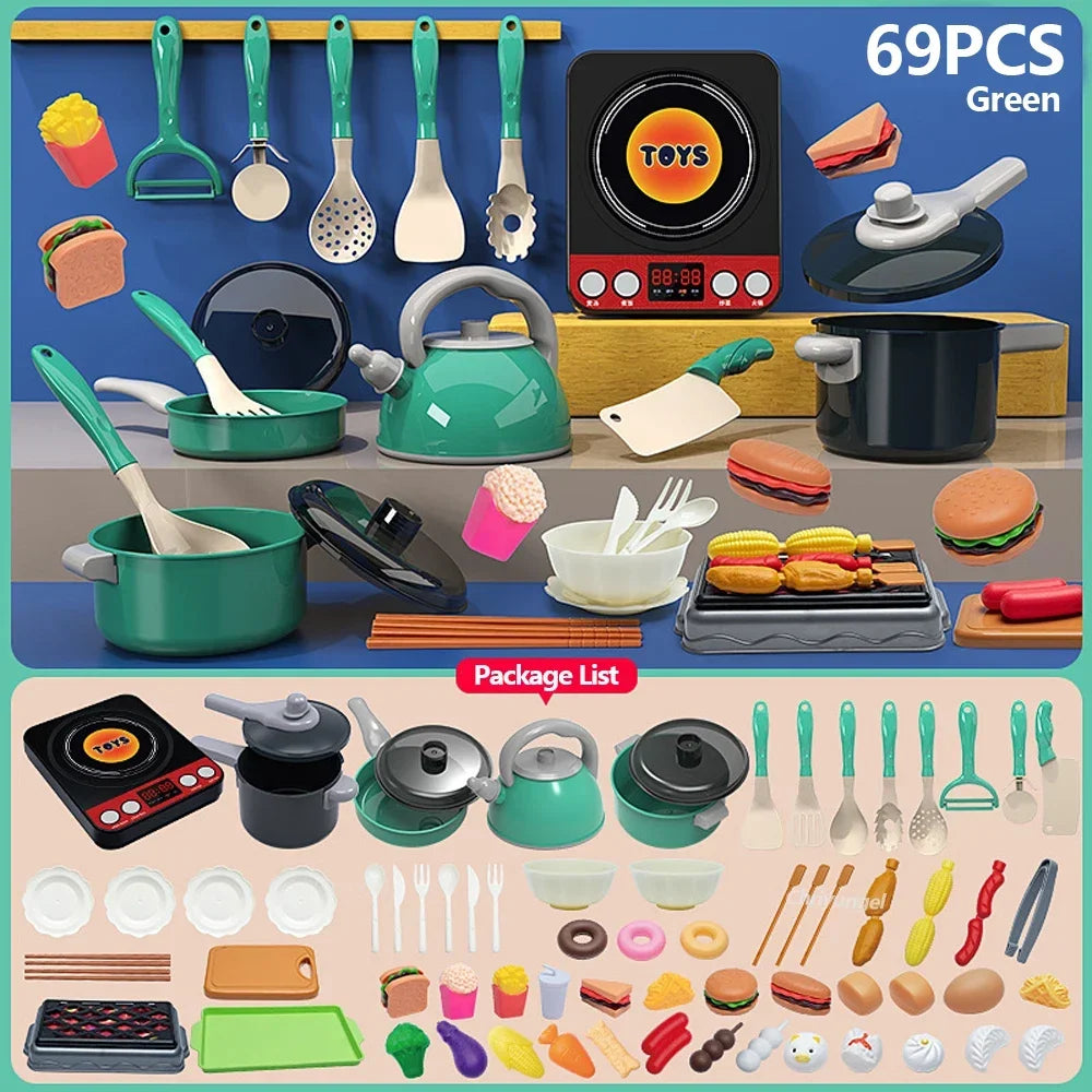 🧸 Glomexia Kids Kitchen Play Set (59–92 PCS)