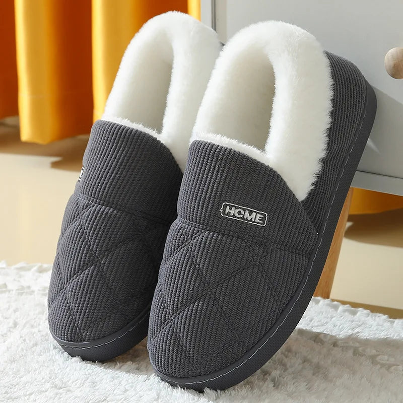 Glomexia Women Fur Plush Slippers Cozy Winter Slides