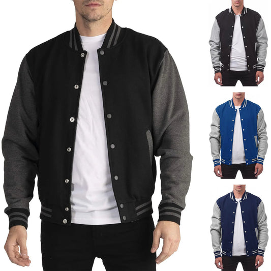 Men’s Trendy Baseball Bomber Jacket 🧢 | Loose Fit 2025