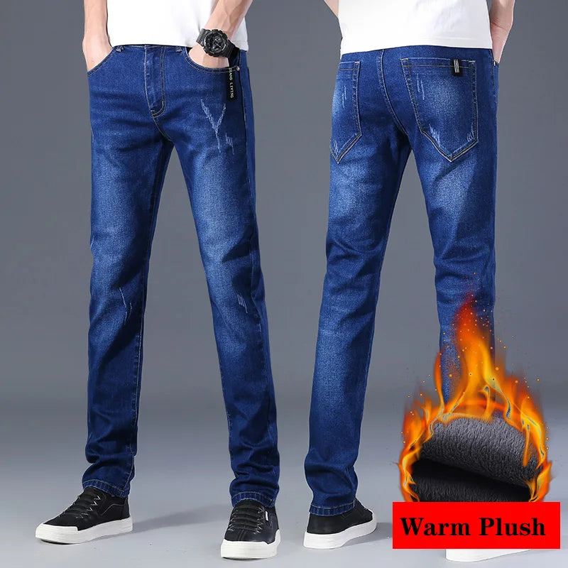 ๐๐ฅ Glomexia Menโs Winter Thermal Fleece Jeans