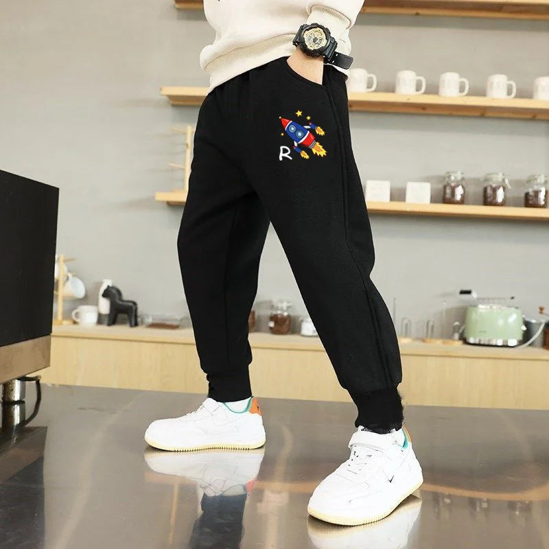 Premium Cartoon Car Cotton Sweatpants for Kids
