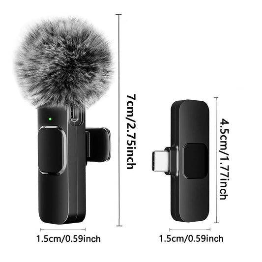 K60 Wireless Lavalier Mic 🎙️ | Plug & Play Mini Clip Microphone