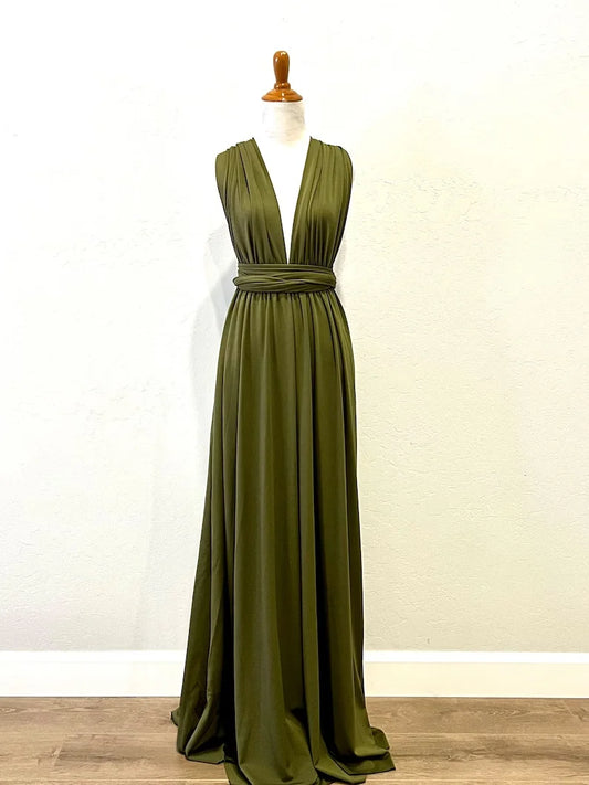 Rust Infinity Multiway Maxi Dress – Bridesmaid & Evening Gown