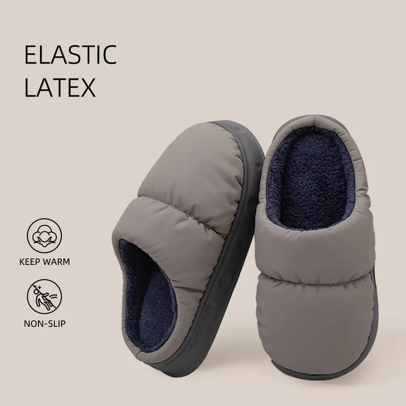 Women Winter Plush Slippers Warm Fuzzy Indoor Comfort