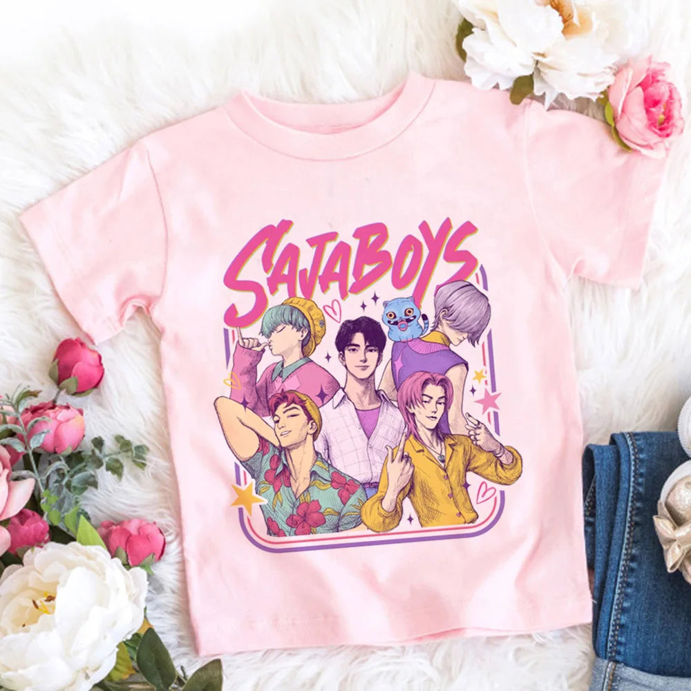 Kids Anime Style Cartoon T-Shirt