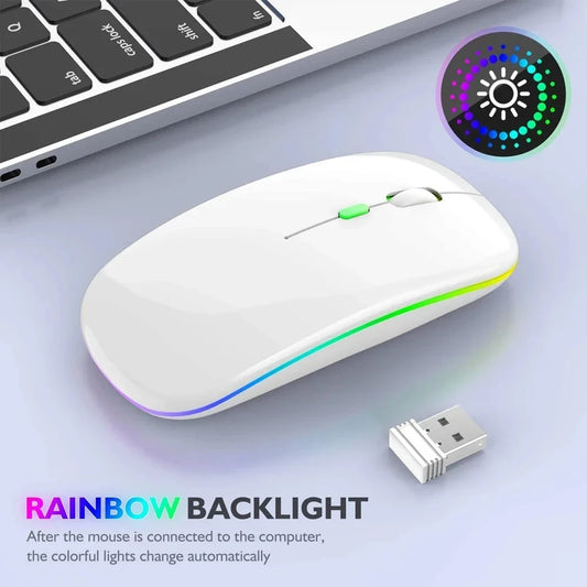 🖱️ ✨ Glomexia Dual-Mode Wireless Mouse (Bluetooth + 2.4G)
