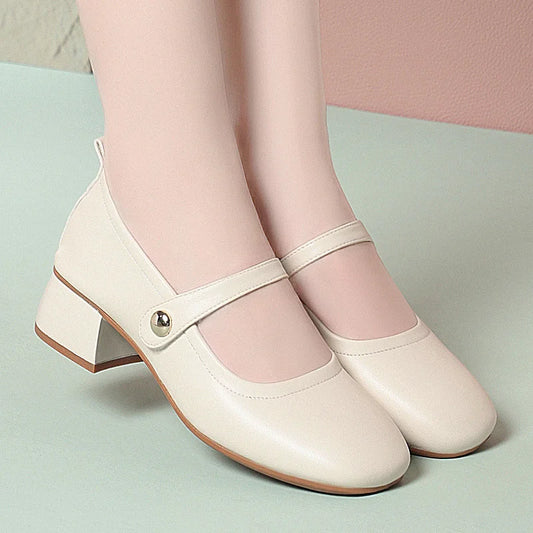 Glomexia Comfort Leather Shoes 👠