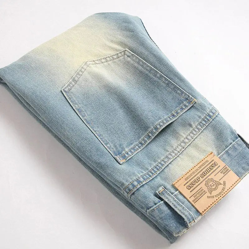 π Slim Fit Ripped Denim Jeans