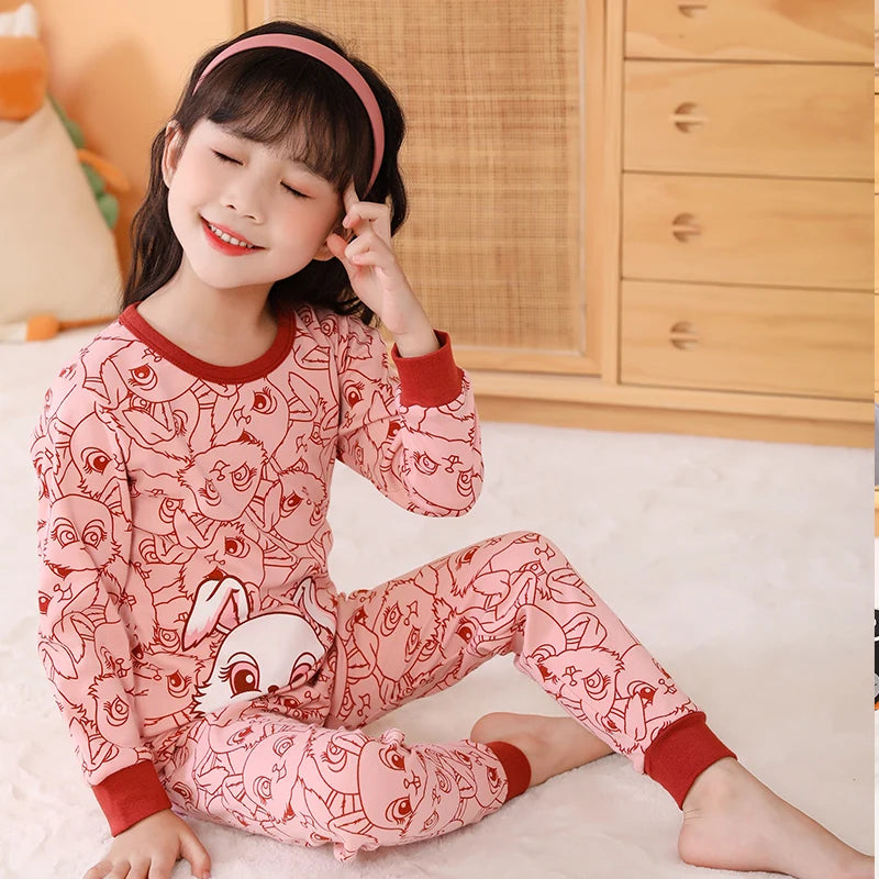 Boys Cartoon Cotton Pajama Set β Full Sleeve Nightwear