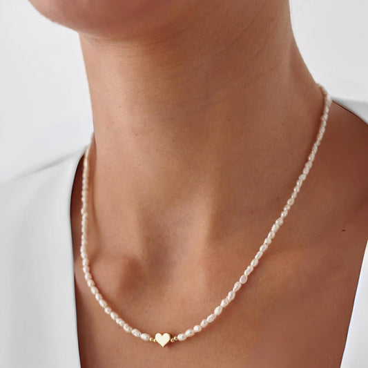 Dainashi Rice Pearl Adjustable Necklace