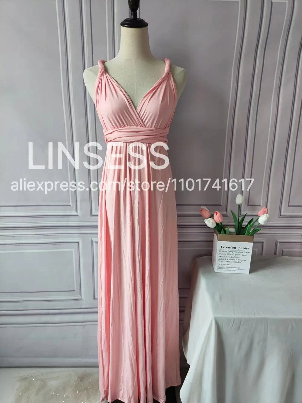 Rust Infinity Multiway Maxi Dress – Bridesmaid & Evening Gown